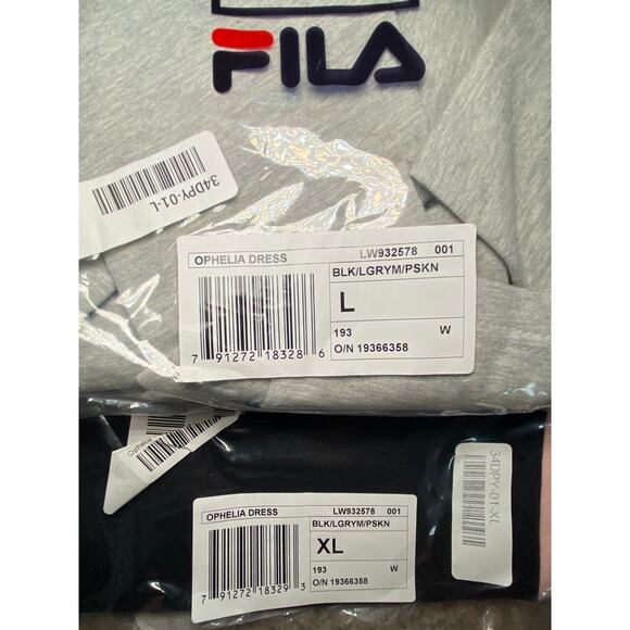 Fila XLarge Womens - Ophelia Black/Gray/Pink Dress - NWT - Picture 8 of 8